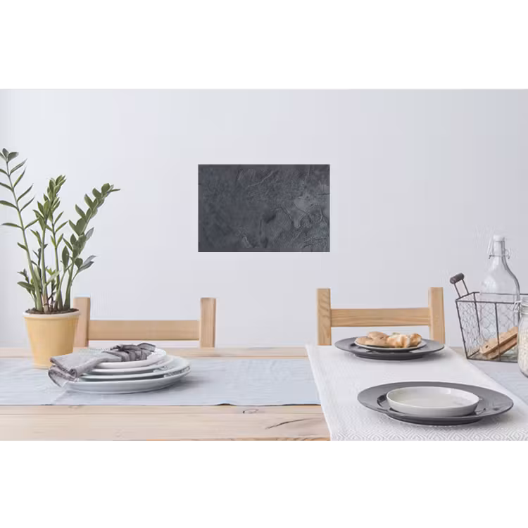 Grijs - Beton - Leisteen - Structuur - Retro Muursticker klein -eettafel