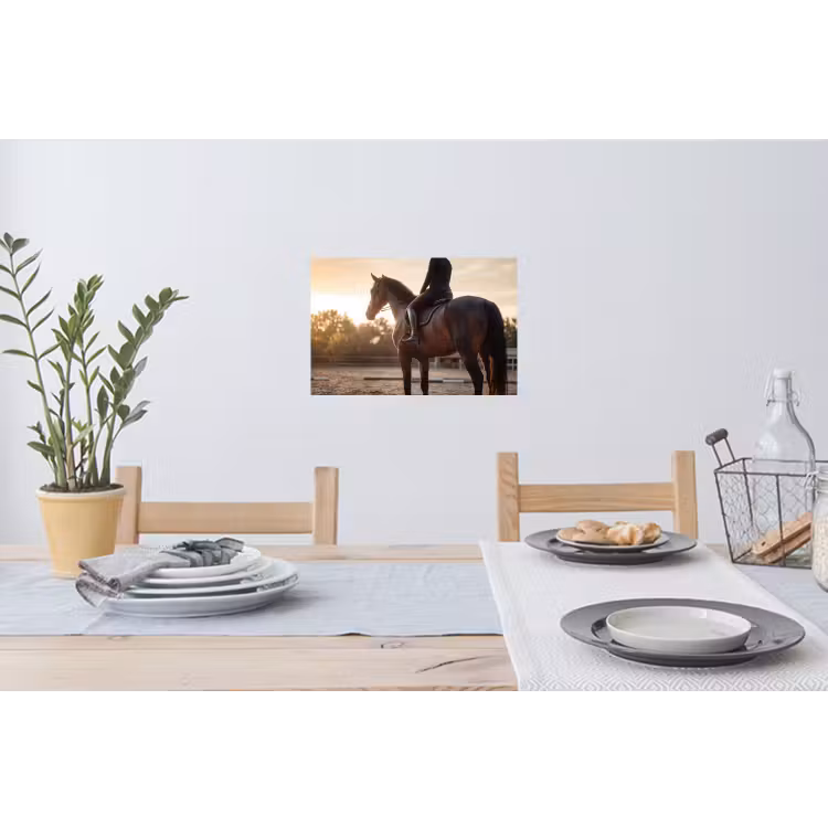 Harmonie - Ruiter - Zon Muursticker klein -eettafel