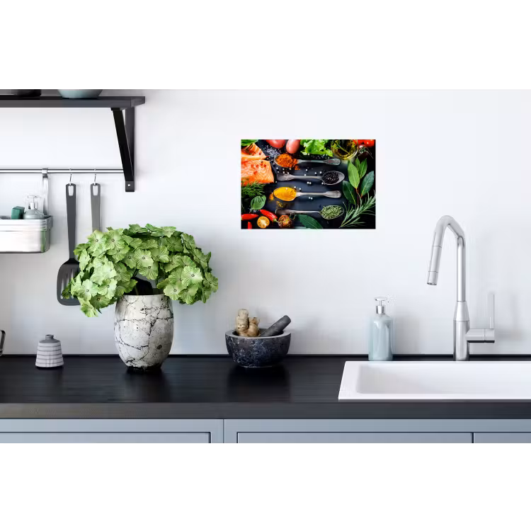 Kruiden - Lepels - Keuken - Specerijen Muursticker klein -keuken