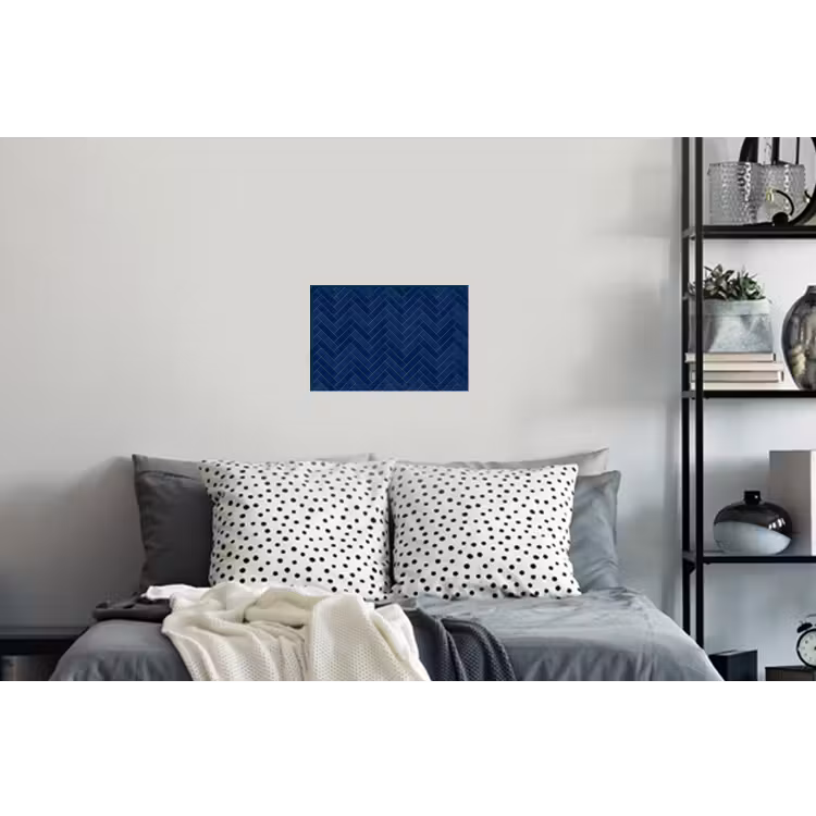 Visgraat - Wandtegel - Donkerblauw - Navy Blue Muursticker klein 286 -slaapkamer