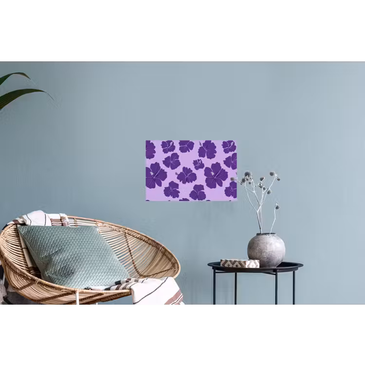 Hibiscus - Bloemen - Paars Muursticker klein 286 -plant