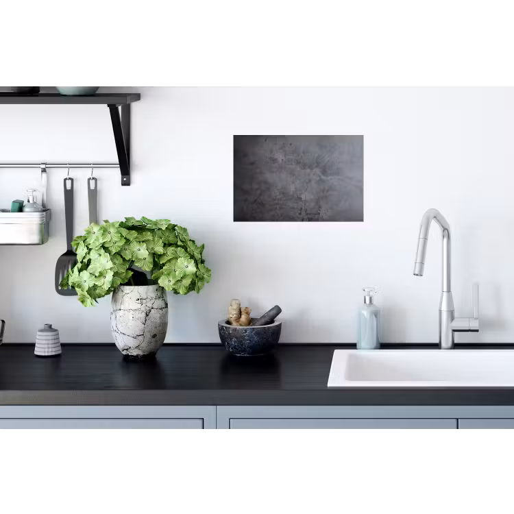 Industrieel - Beton - Grijs - Leisteen - Retro Muursticker klein -keuken