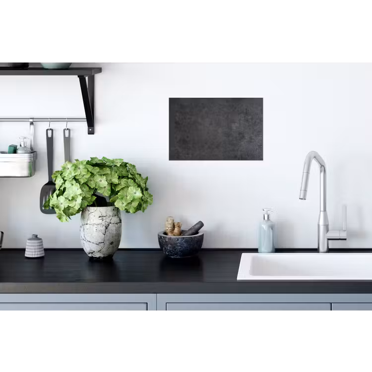 Industrieel - Leisteen - Grijs - Structuur - Beton Muursticker klein -keuken