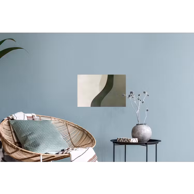 Japandi - Groen - Abstract - Modern Muursticker klein -plant