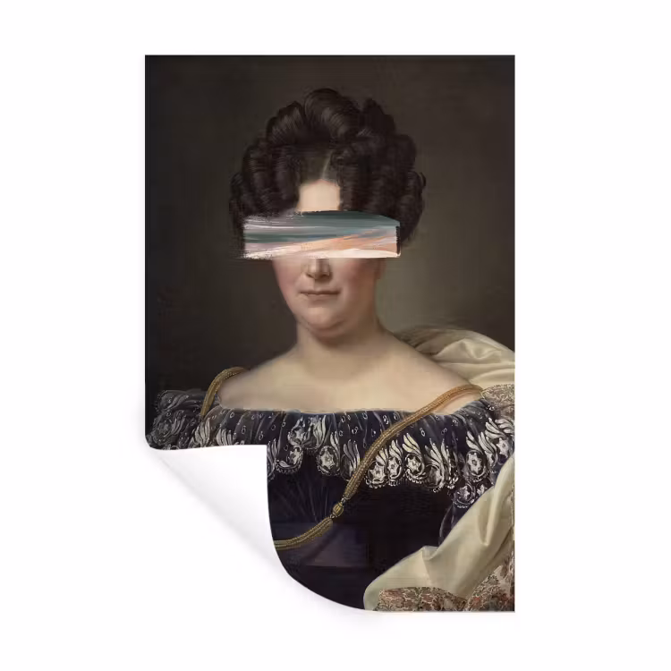 Johanna Henriette Engelen - Dubois Drahonet - Pastel Muursticker klein -3d