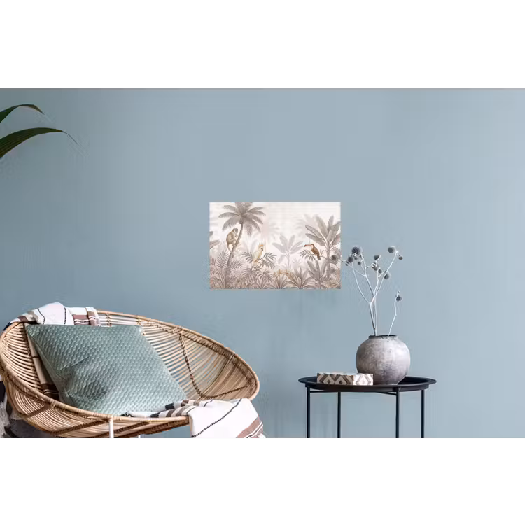 Jungle - Dieren - Palmbomen Muursticker klein -plant