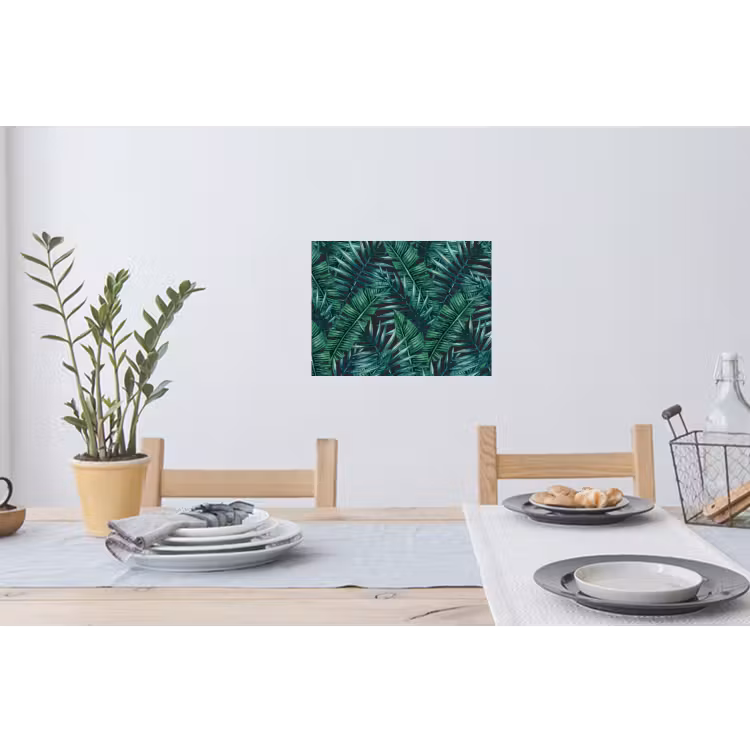 Jungle - Bladeren - Tropical Muursticker klein -eettafel