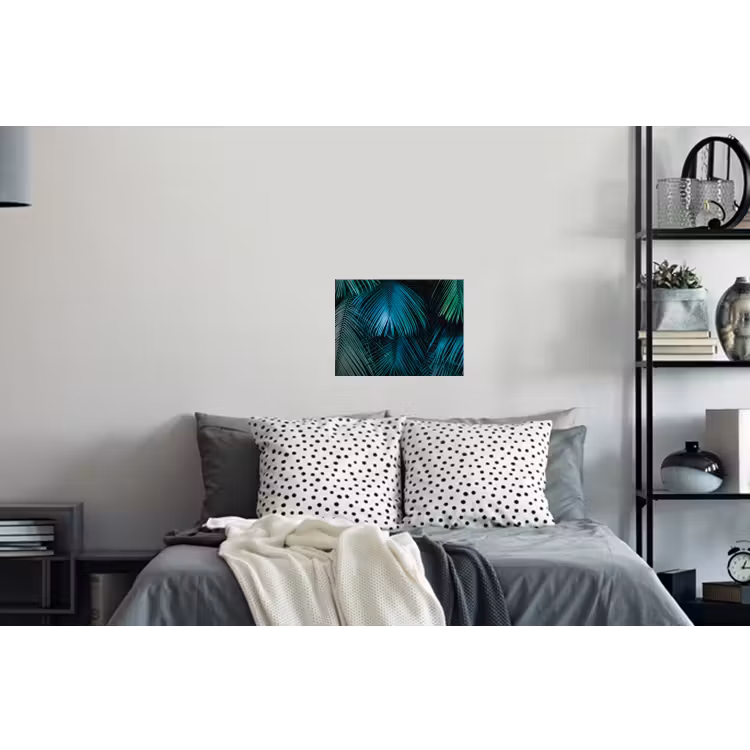 Inductie mat - Jungle - Inductie beschermer - Palmblad - Natuur Muursticker klein -slaapkamer