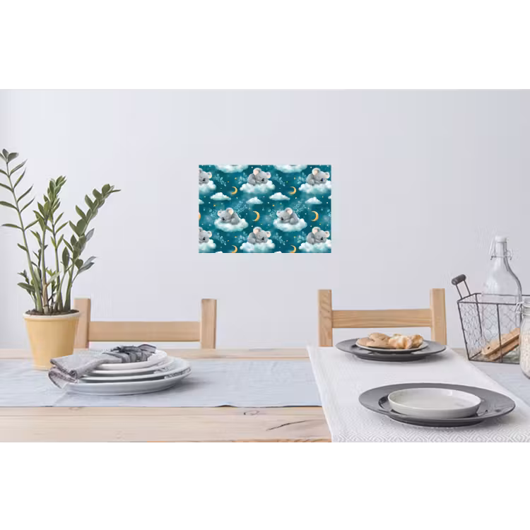 Koala's - Betoverend - Blauw Muursticker klein 286 -eettafel