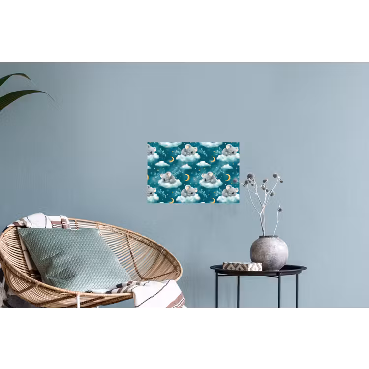 Koala's - Betoverend - Blauw Muursticker klein 286 -plant