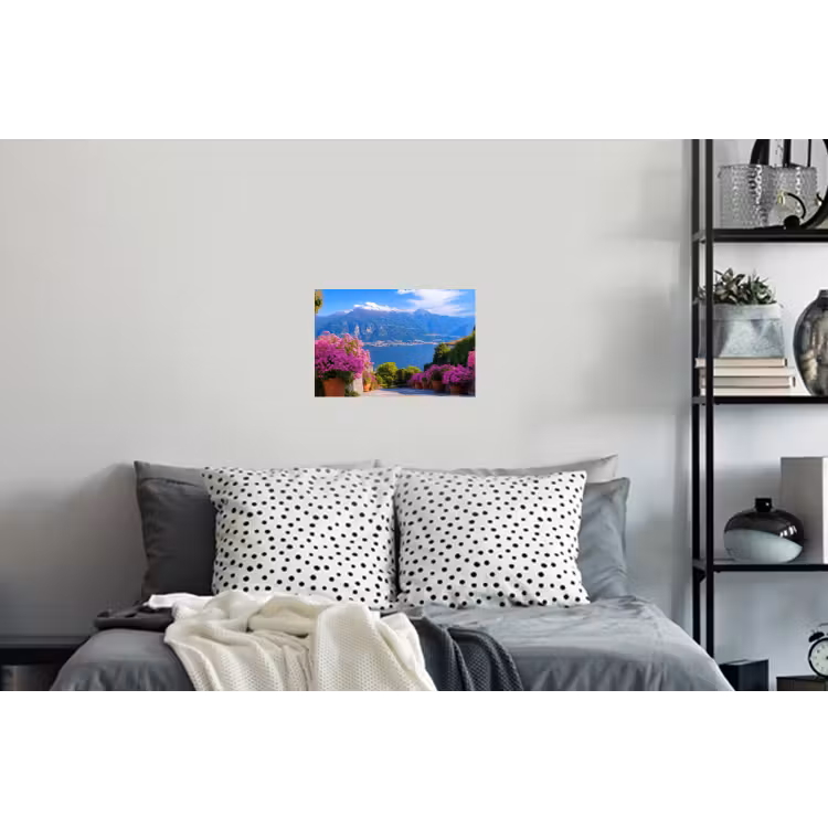 Lake Como - Italië - Landschap Muursticker klein -slaapkamer