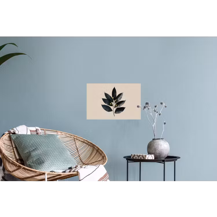 Laurierbladeren - Bloemknoppen - subtiel Muursticker klein -plant