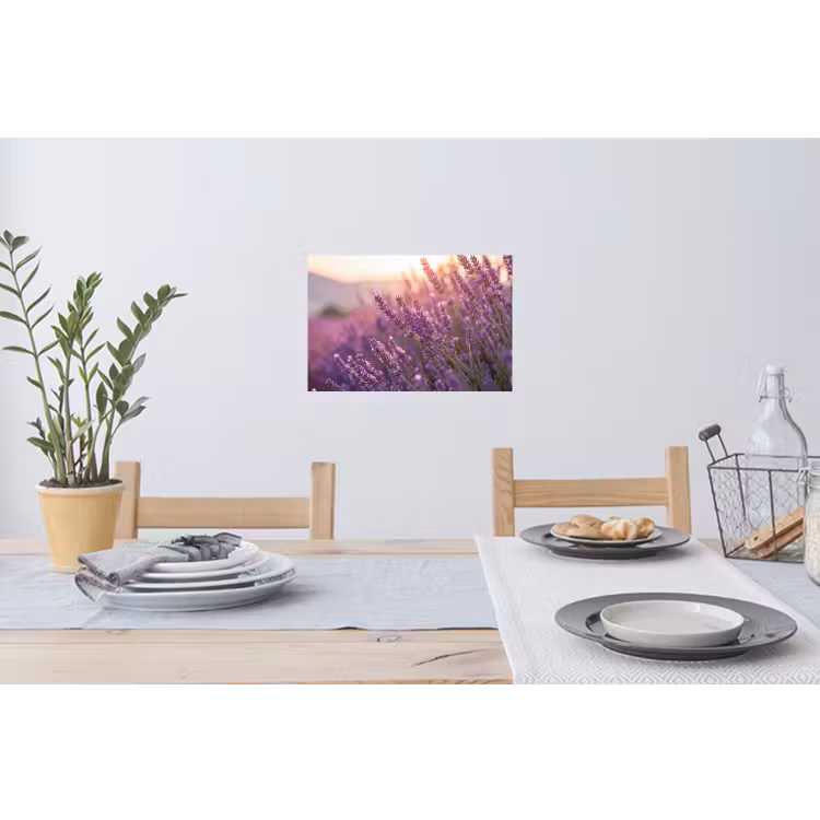 Lavendel - Paars - Zonlicht Muursticker klein -eettafel