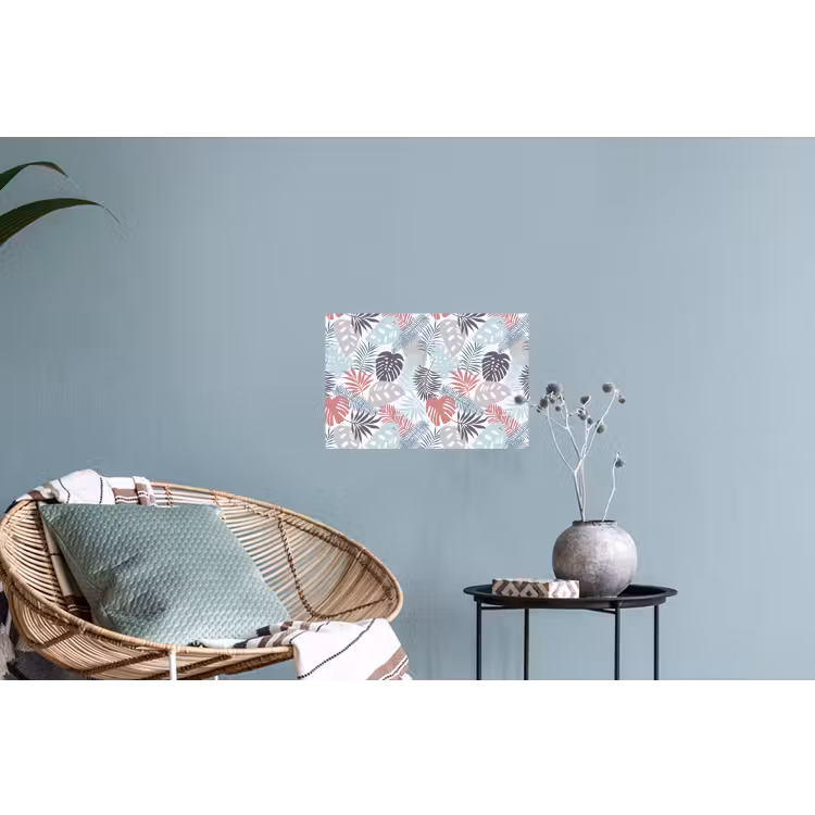 Bladeren - Jungle - Pastel - Tropisch Muursticker klein -plant