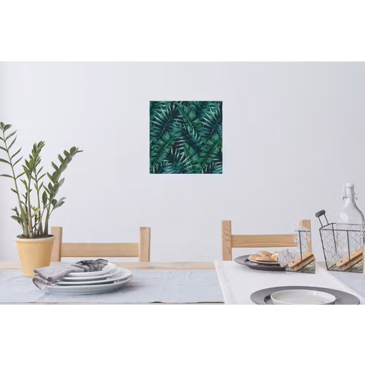 Bladeren - Inductie beschermer - Jungle - Tropical Muursticker klein -eettafel