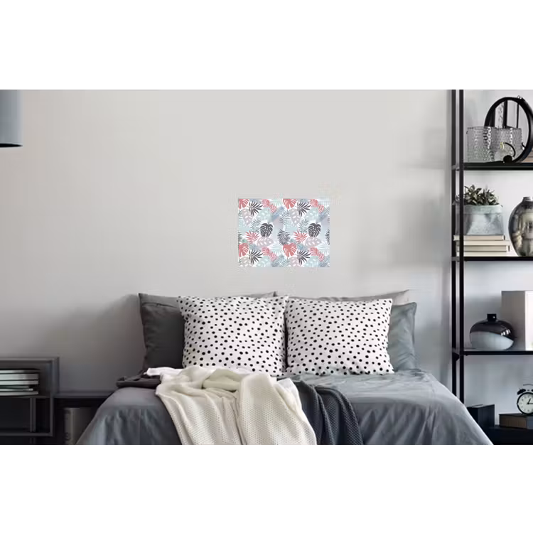 Inductie beschermer - Bladeren - Pastel - Jungle - Afdekplaat voor kookplaat Muursticker klein -slaapkamer