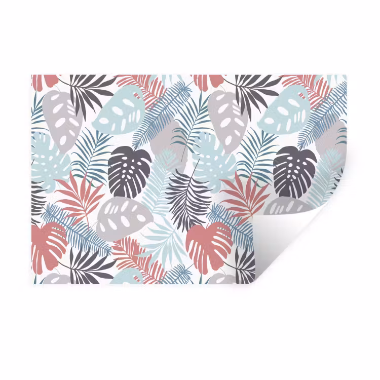 Bladeren - Tropical - Pastel - Jungle Muursticker klein -3d