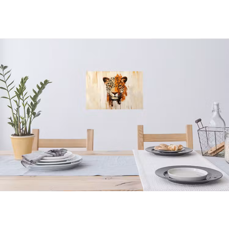Luipaard - Symmetrisch - Strepen Muursticker klein -eettafel