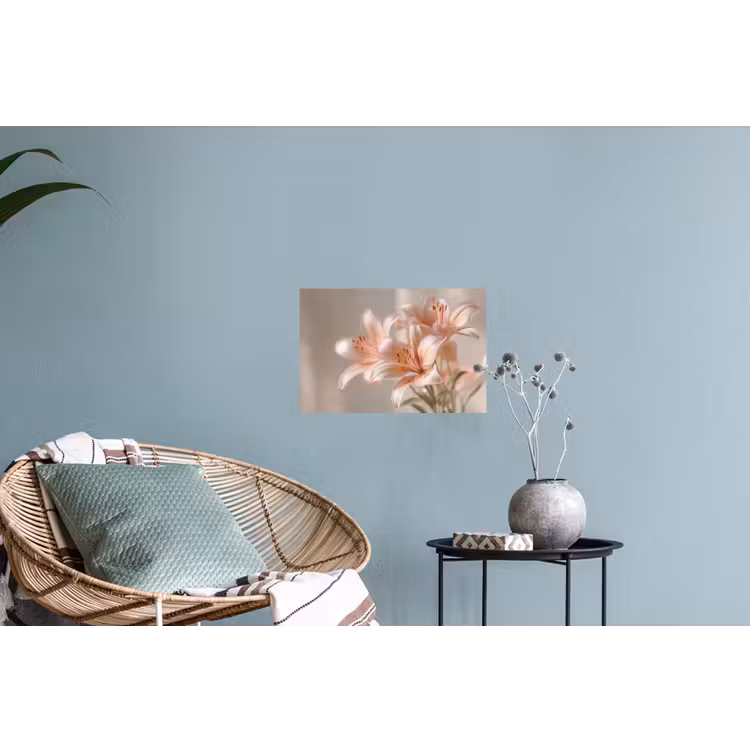 Lelies - Meeldraden - Roze - Wazig Muursticker klein -plant