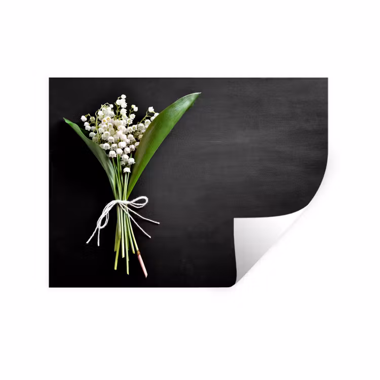 bloemen-5-1-1 Muursticker klein -3d