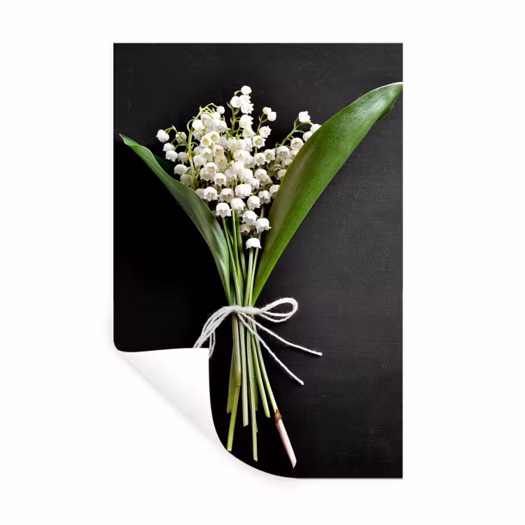 Lelietjes van dalen - Bloemen - Stilleven - Flora Muursticker klein -3d