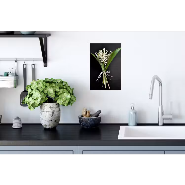 Lelietjes van dalen - Bloemen - Stilleven - Flora Muursticker klein -keuken