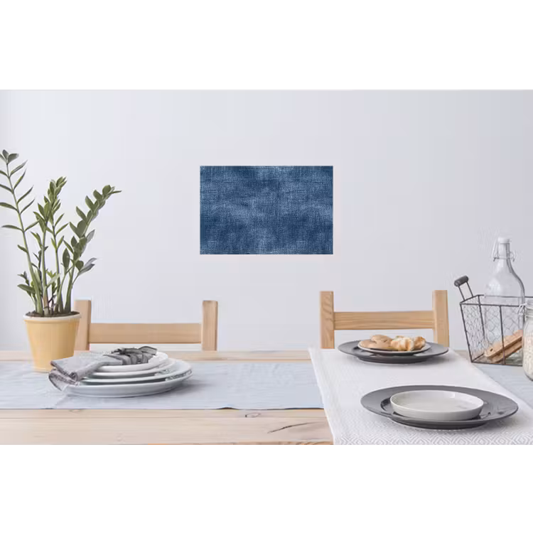 Linnen - Textuur - Patroon - Denim - Rustiek Muursticker klein 286 -eettafel