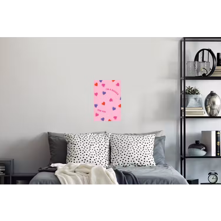 Lolly - Valentijn - Illustratie - Snoep Muursticker klein -slaapkamer
