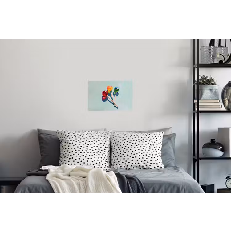 Lollys - Schaduw - Drie - Blauw Muursticker klein -slaapkamer