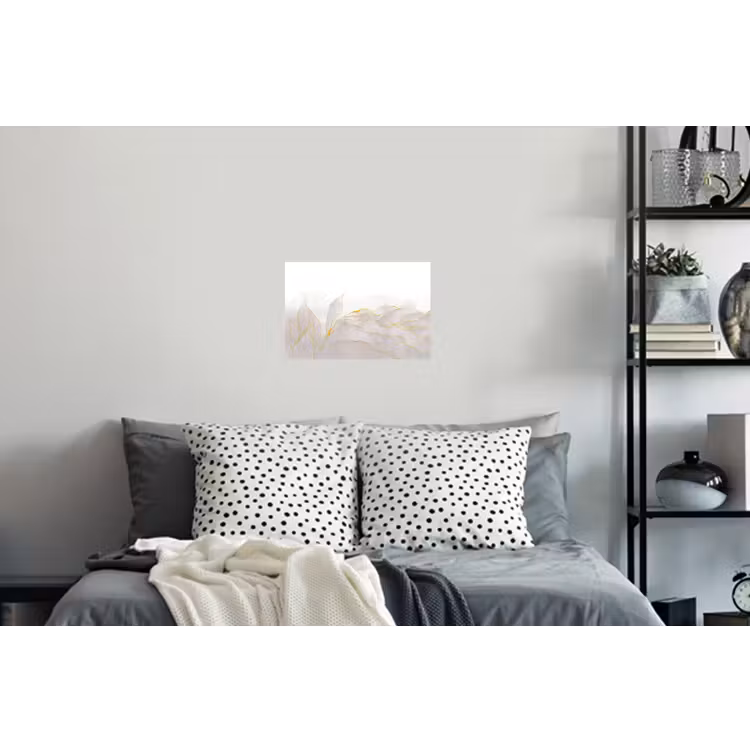 Marmerlook - Grijs - Goud - Chic - Marmer Muursticker klein -slaapkamer