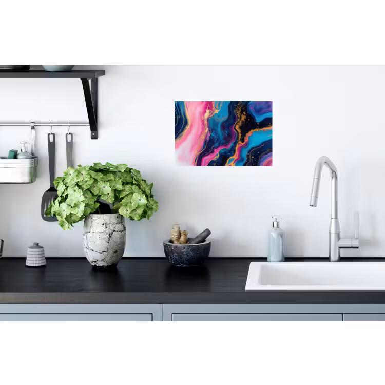 Marmer - Modern - Goud Muursticker klein -keuken