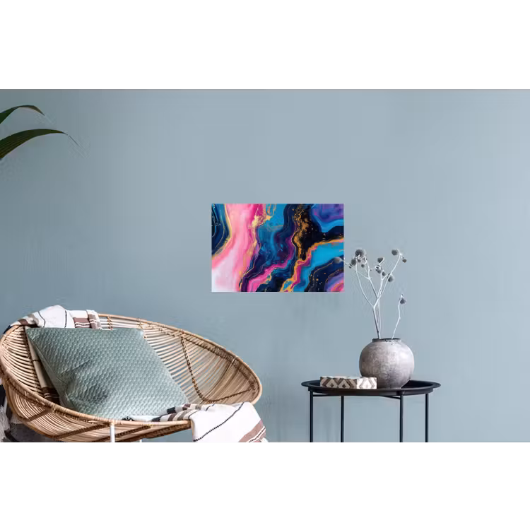 Marmer - Modern - Goud Muursticker klein -plant