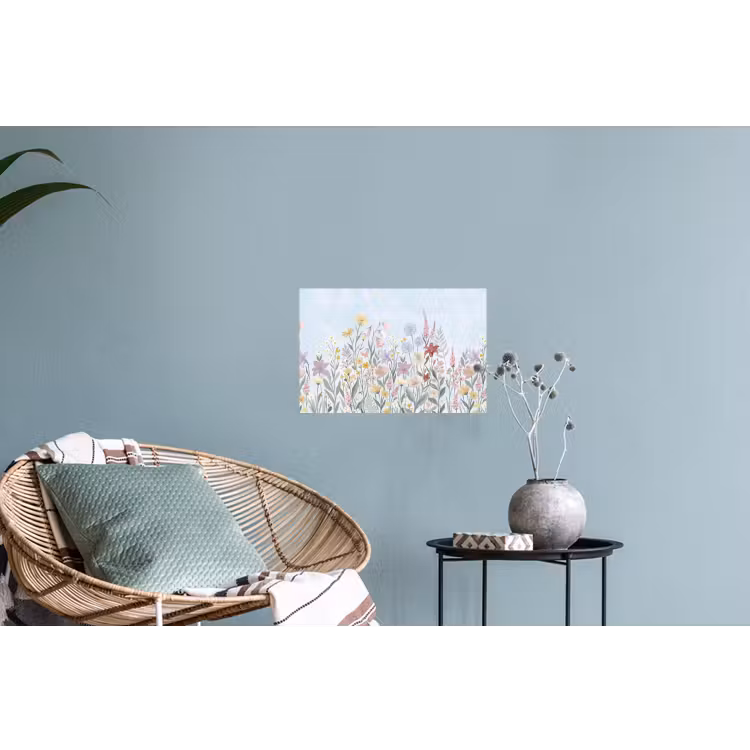 Weidebloemen - Illustratie - Kleurrijk Muursticker klein -plant
