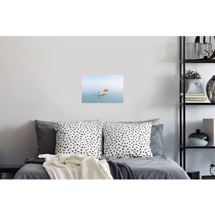 Minimalistisch - Boot - Zee Muursticker klein -slaapkamer