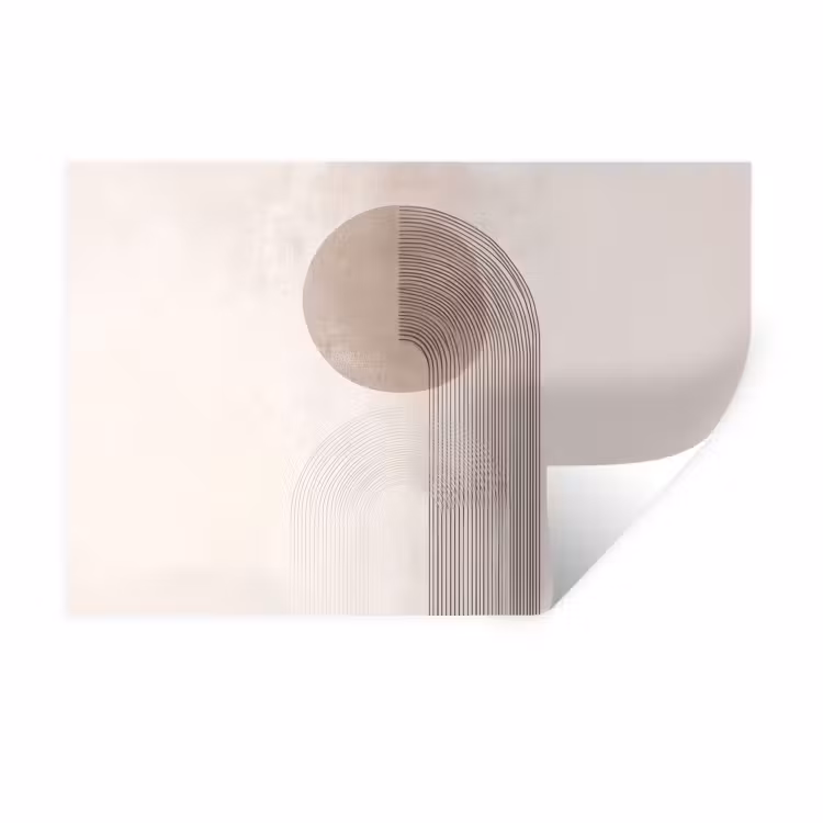 Minimalistisch - Cirkel - Lichtgrijs Muursticker klein -3d
