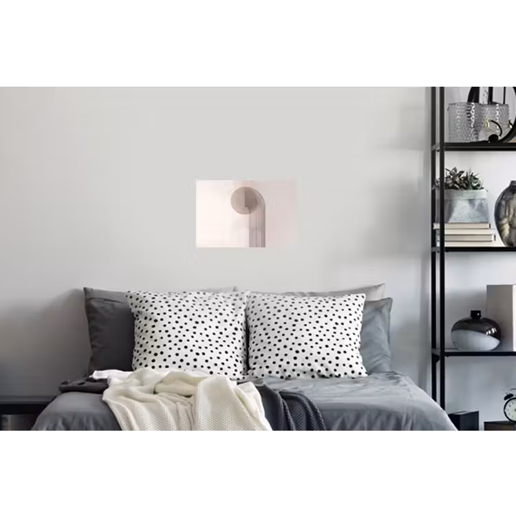 Minimalistisch - Cirkel - Lichtgrijs Muursticker klein -slaapkamer