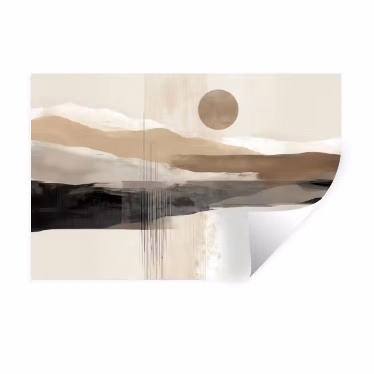 Minimalistisch - Landschap - Dimensie Muursticker klein -3d