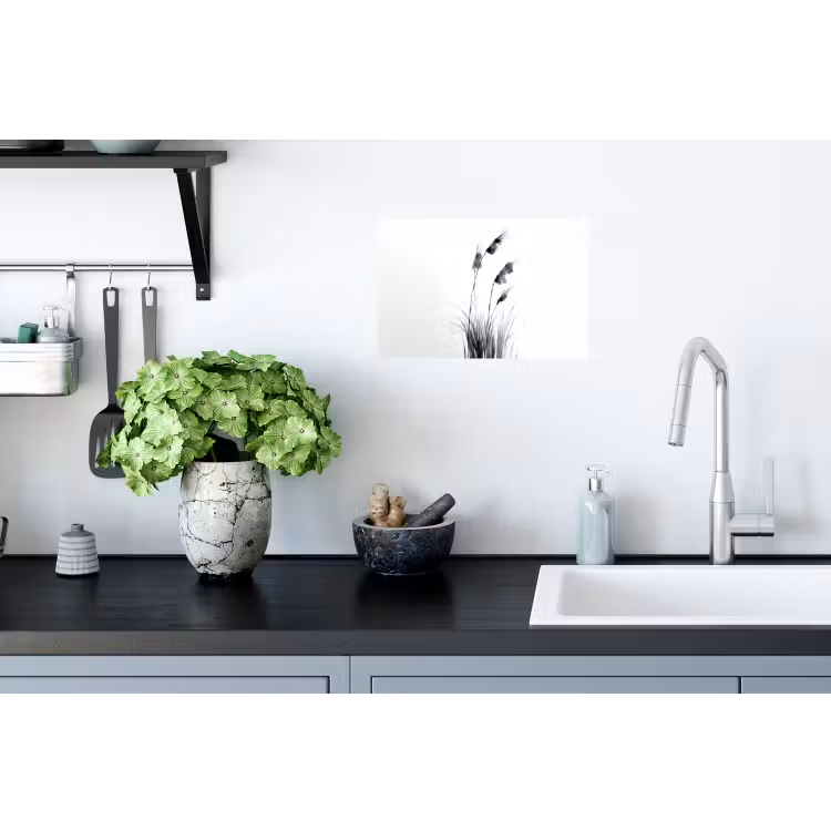 Minimalistisch - Stelen - Wit Muursticker klein -keuken