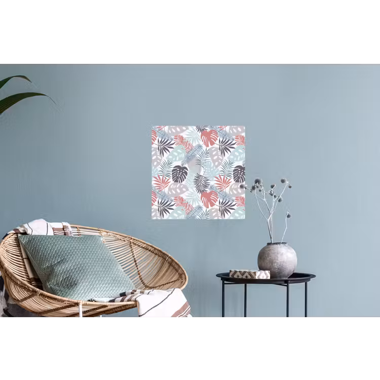 Monstera - Pastel - Bladeren - Tropical Muursticker klein -plant