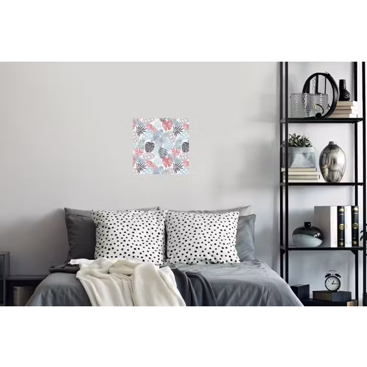 Monstera - Pastel - Bladeren - Tropical Muursticker klein -slaapkamer