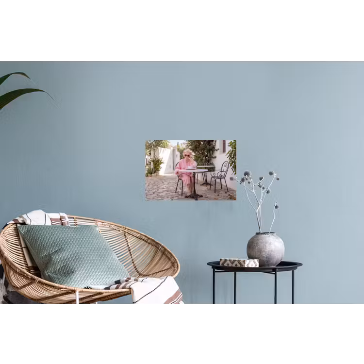 Ochtendjas - Krulspelden - Roze Muursticker klein -plant