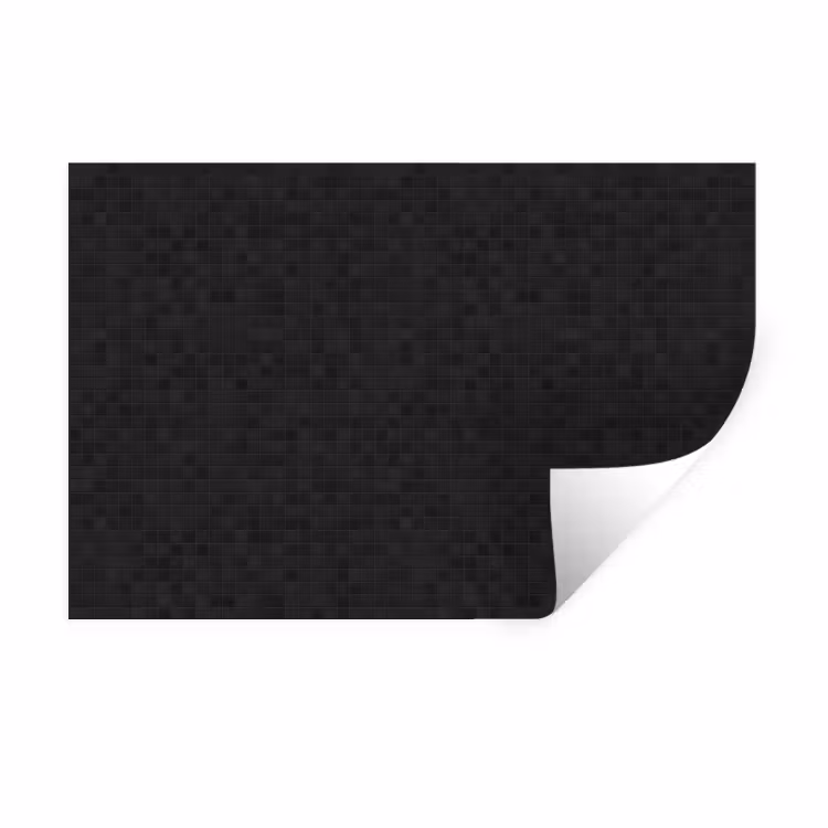 Mozaïek - Patroon - Antraciet - Zwart Muursticker klein 286 -3d