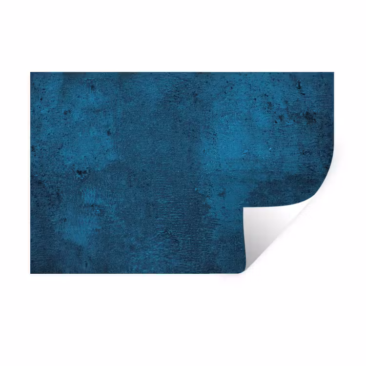 Natuursteen - Beton - Steen - Blauw Muursticker klein -3d