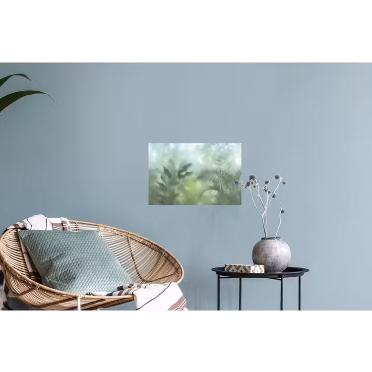 Natuur - Vervaagd - Groen - Abstract - Modern Muursticker klein -plant