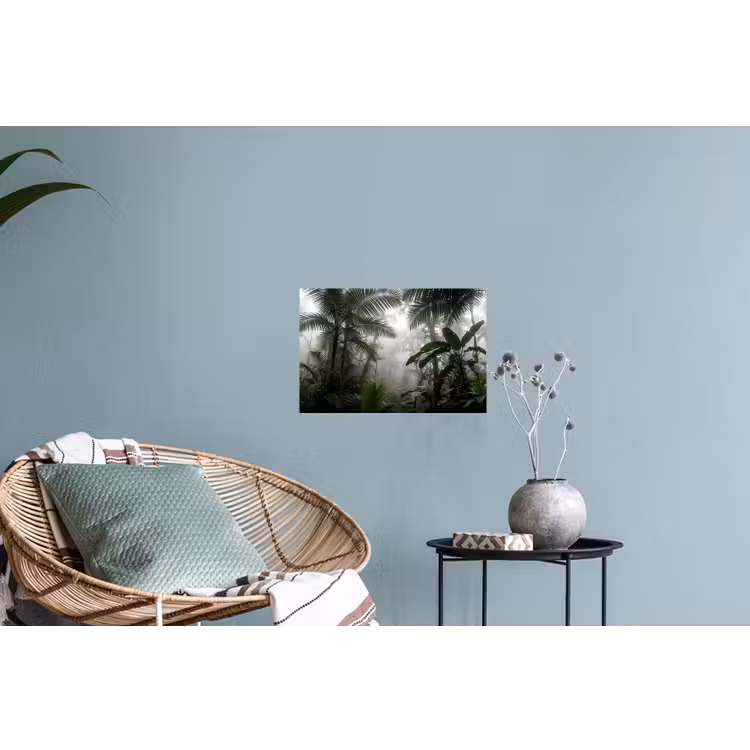 Natuur - Jungle - Mist - Groen - Bladeren Muursticker klein -plant