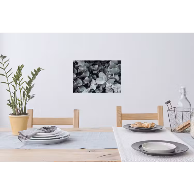 Close-up van eucalyptusplanten uit de natuur Muursticker klein -eettafel