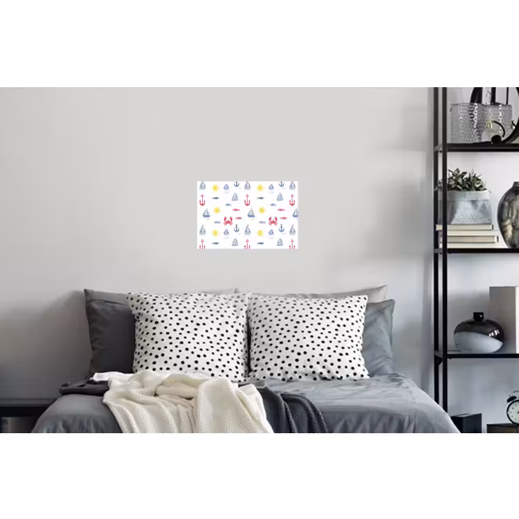 Nautisch - Illustraties - Kleurrijk Muursticker klein 286 -slaapkamer