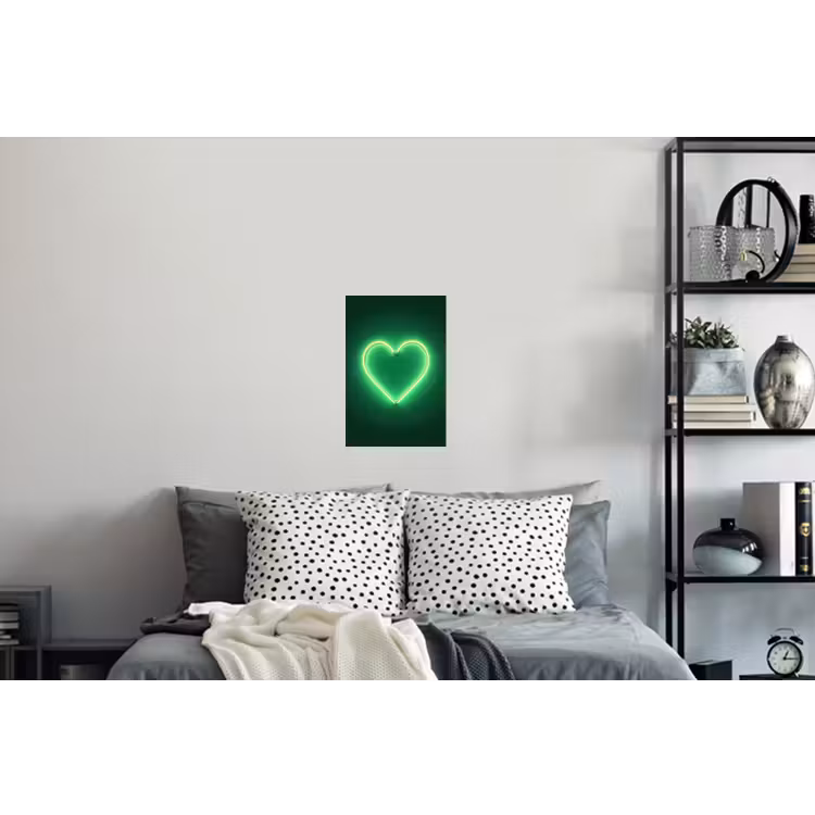 Neon - Groen - Licht Muursticker klein -slaapkamer