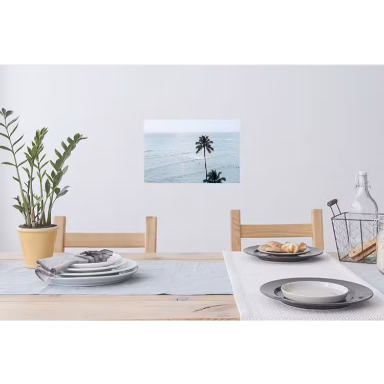 Oceaan - Palmbomen - Surfers Muursticker klein -eettafel