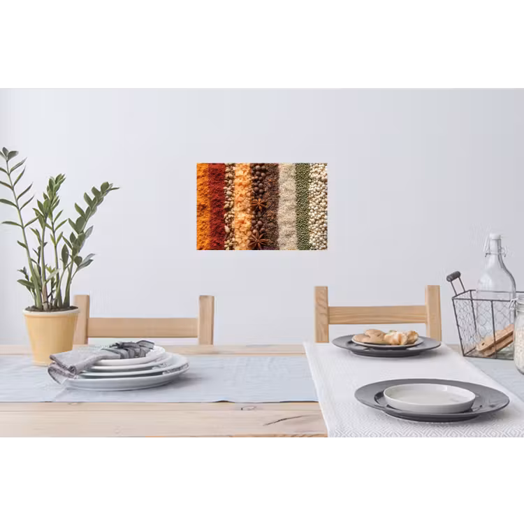 Banen - Verticaal - Kruiden - Variatie Muursticker klein -eettafel